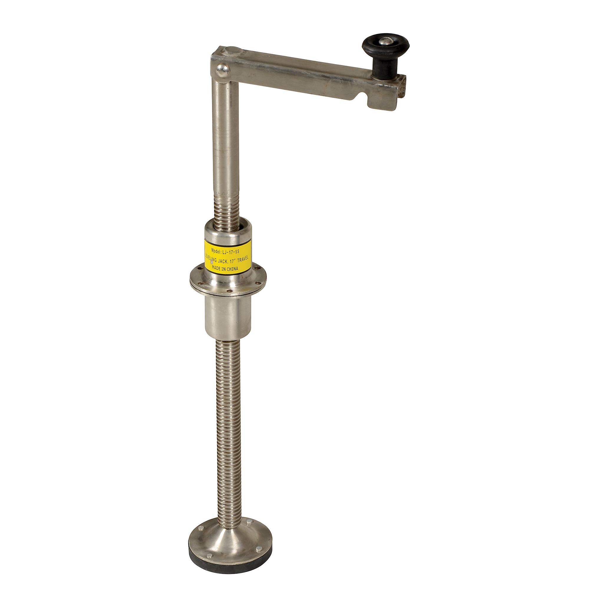 Vestil Stainless Steel Leveling Jack - 26in., 5-Ton Capacity, 21.5in. Max Lift Height, Model# LJ-17-SS